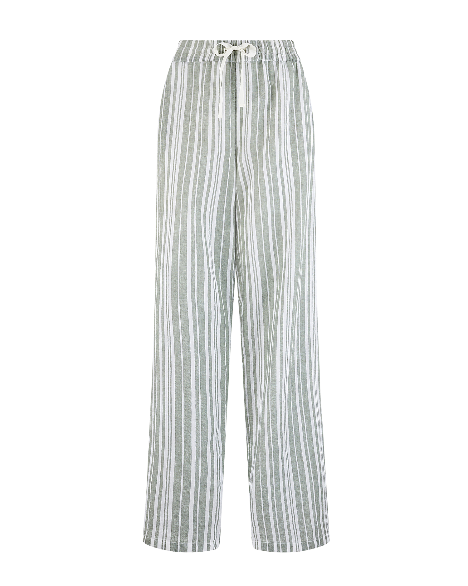The Classic Trouser - Sage Stripe