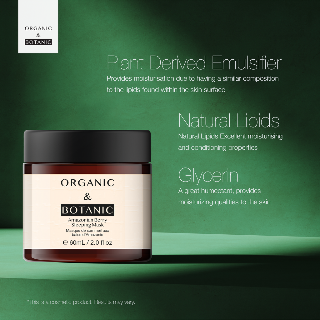 Amazonian Berry Serum and Sleeping Mask with Madagascan Coconut Day Cream and Eye Serum