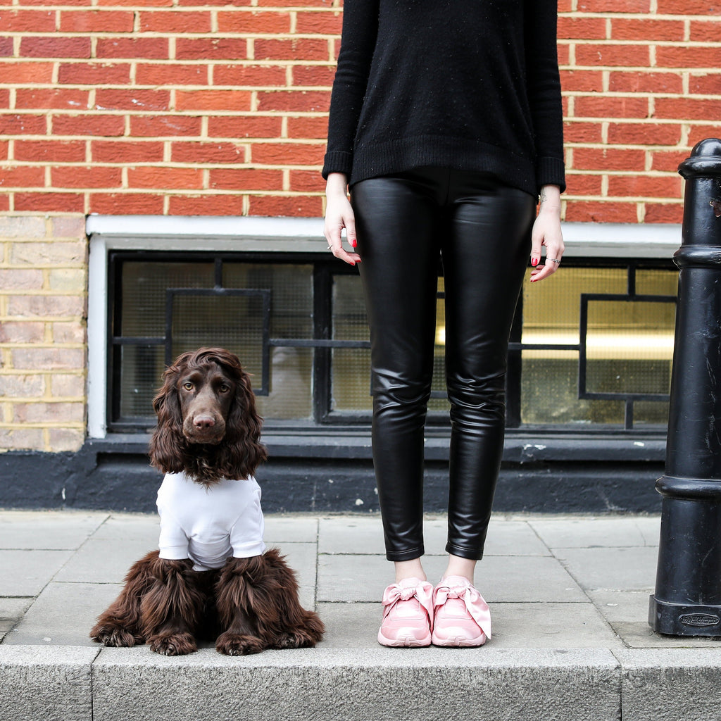 Don't Mess Me Up Hoodie White and Apricot