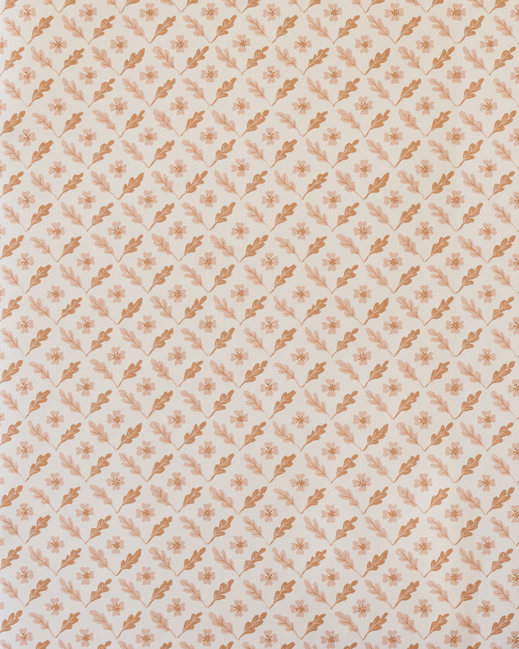 Oxalis Oak wallpaper - toffee
