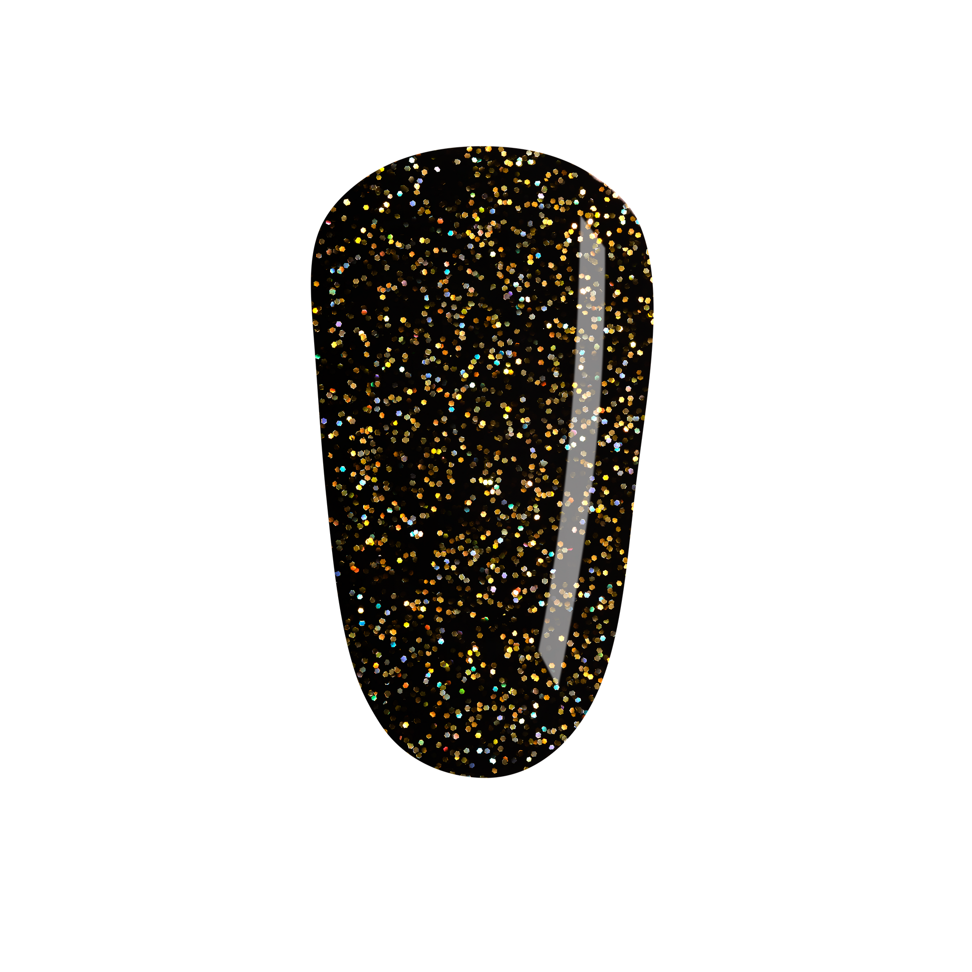 Opulent Onyx Nail Polish 15ml with Holographic Glitter