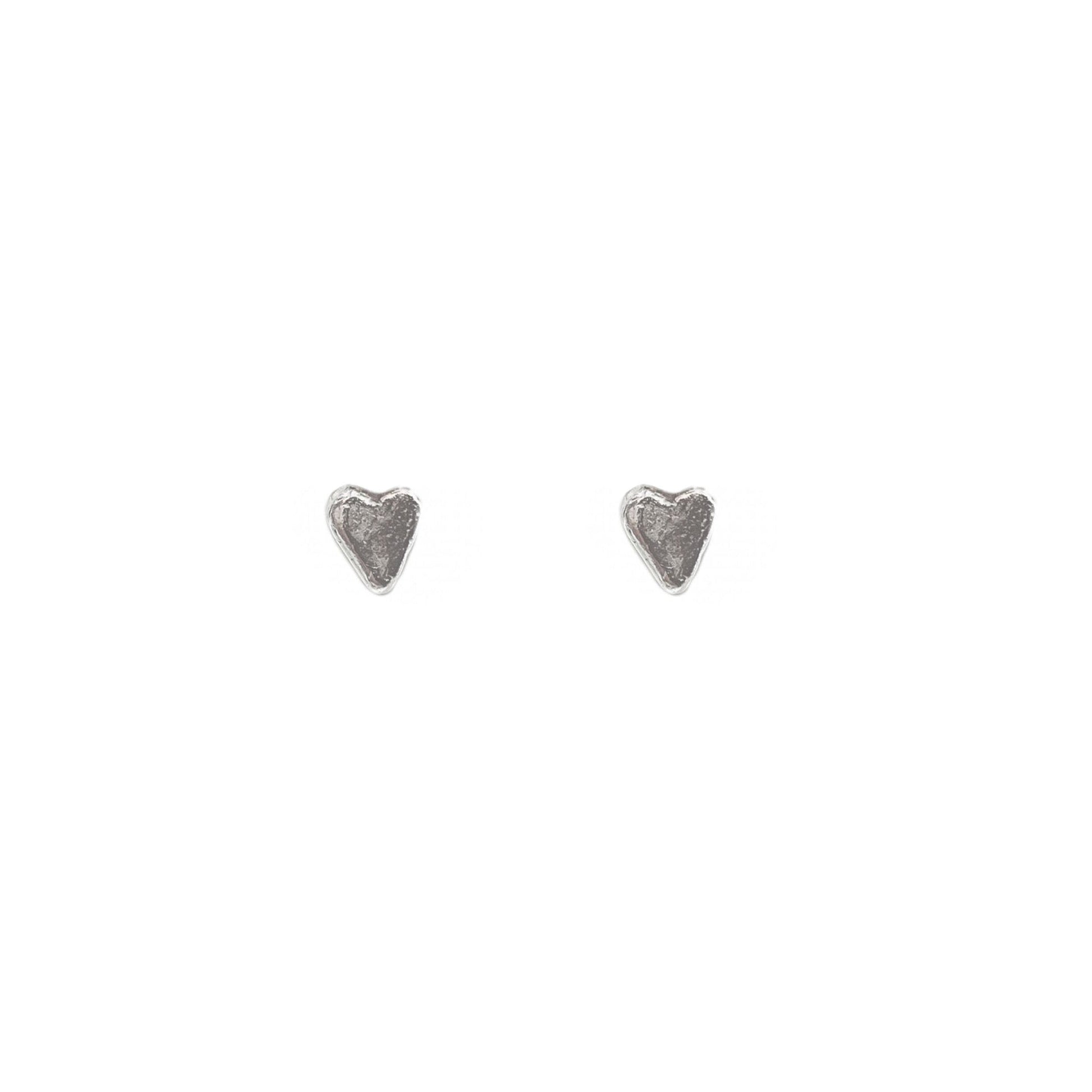 Baby Heart Sterling Silver Studs