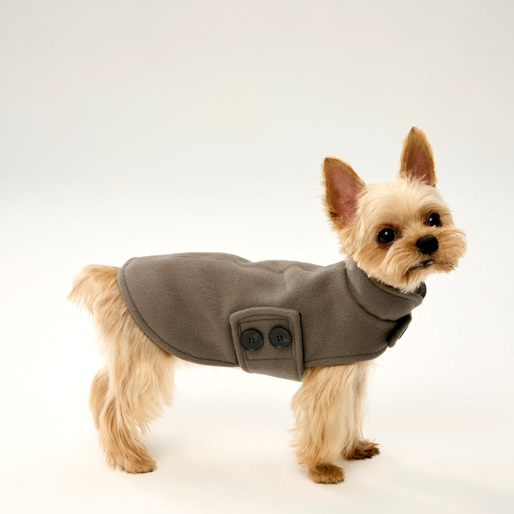 Adjustable Woolen Coat in Celadon Green