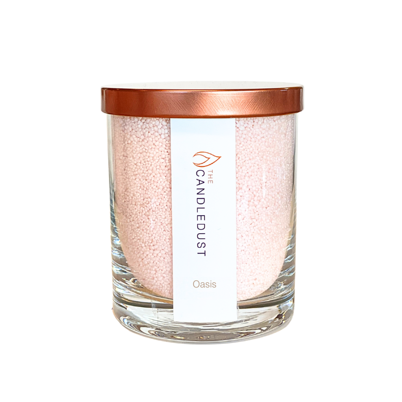 Elegant Candledust Scented Candle – Rose Gold Lid & Vegan by Candledust at www.brixbailey.com
