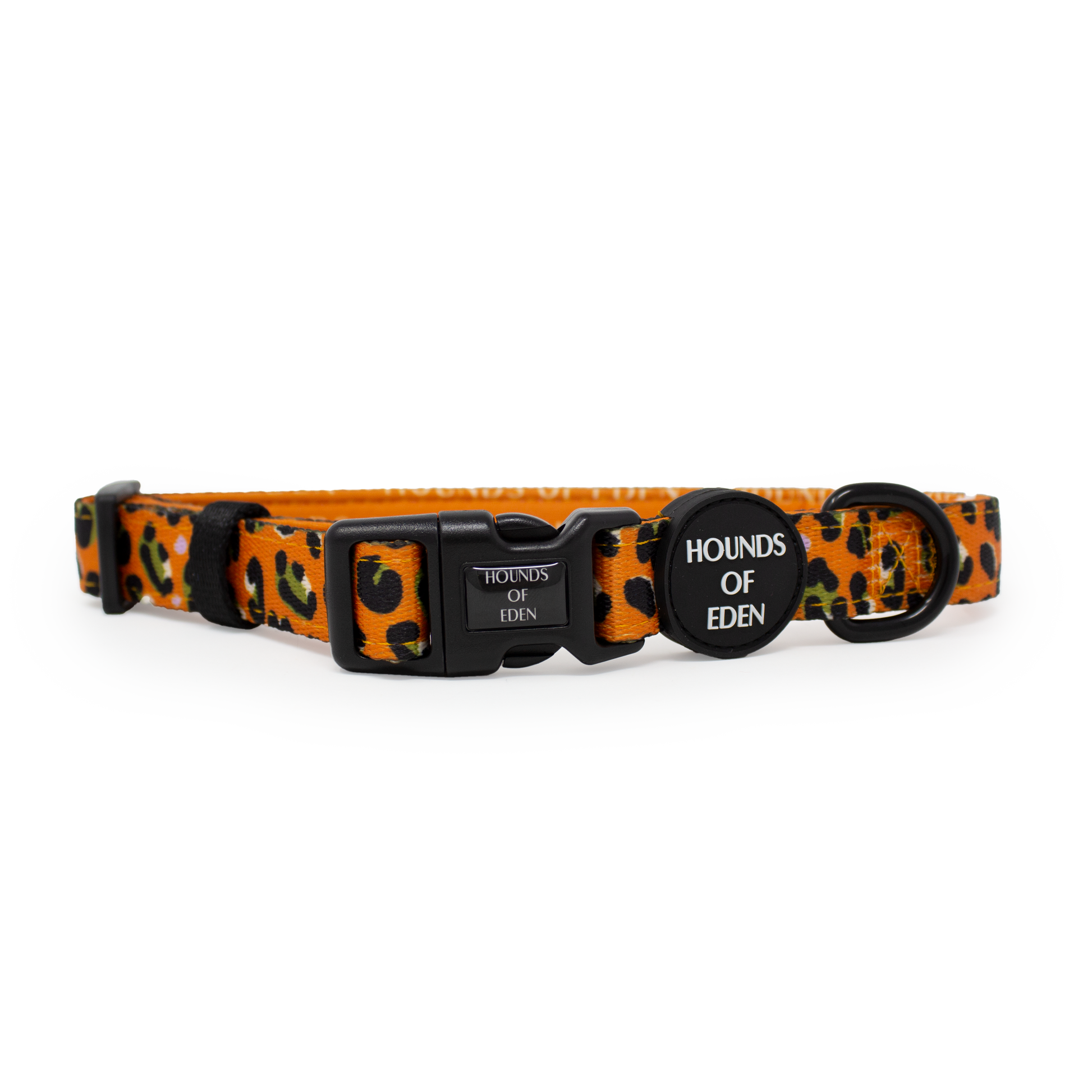 Burnt Orange Leopard Dog Harness with Extended Fit