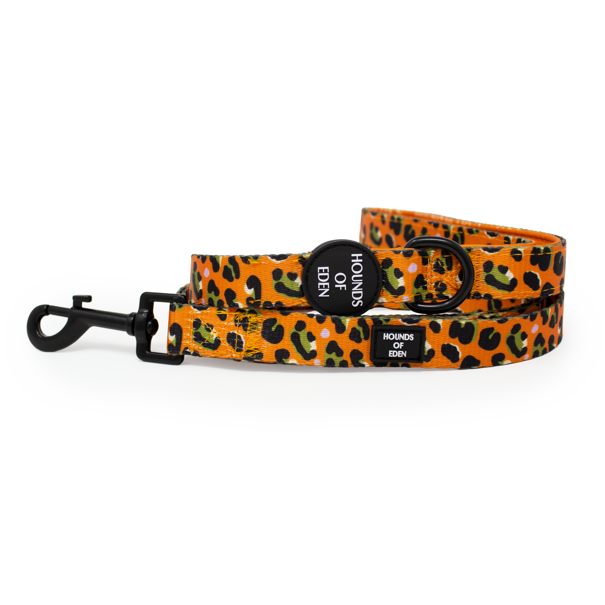 Burnt Orange Leopard Dog Harness with Extended Fit