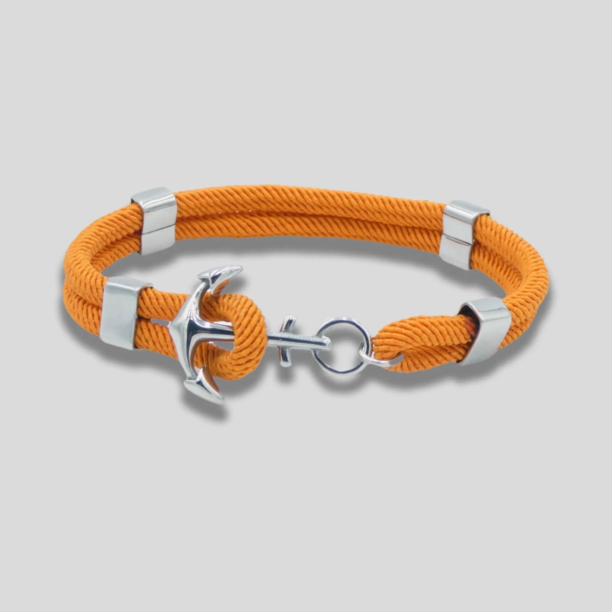 Orange Nylon Anchor Friendship Bracelets