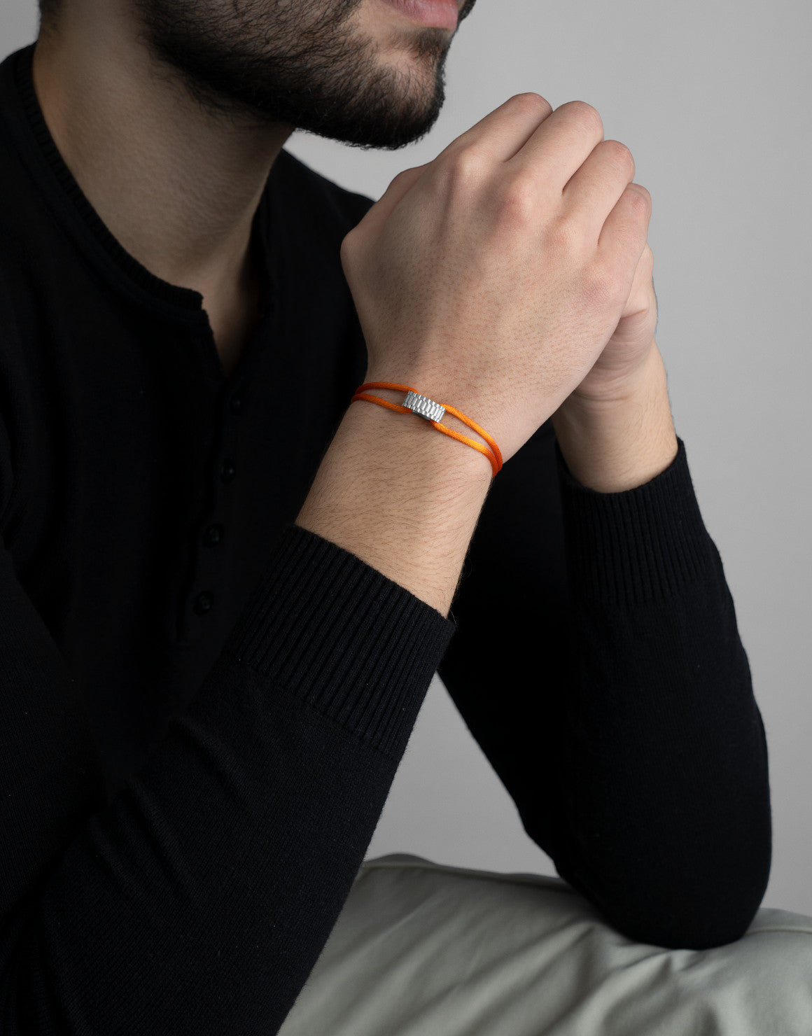 Regent Cord Bracelet in Sterling Silver