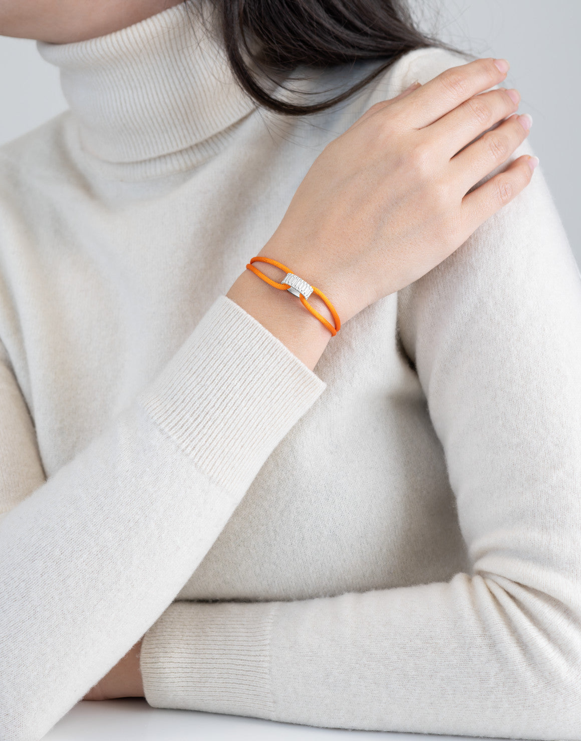 Regent Cord Bracelet in Sterling Silver