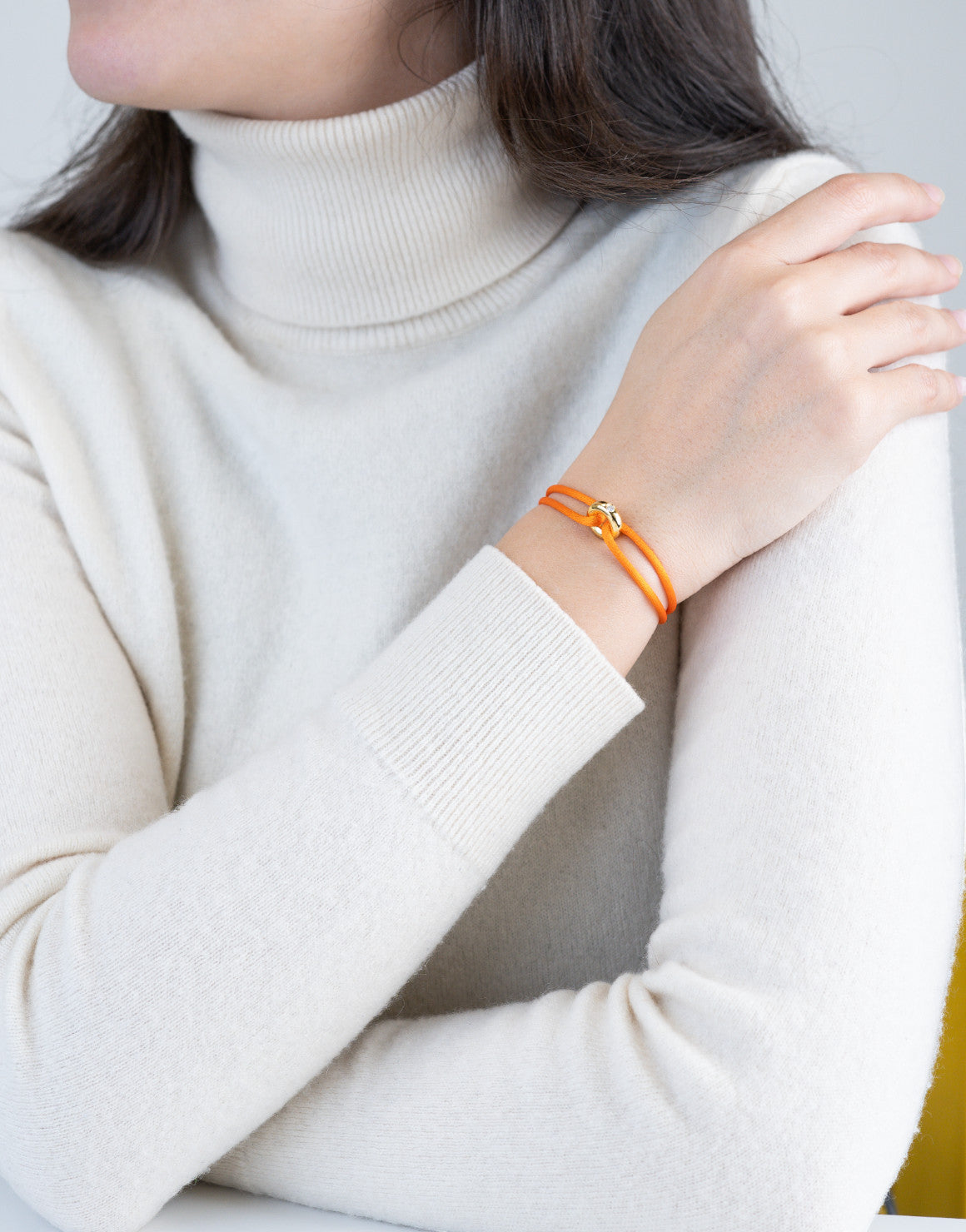 Golden Diamond Cord Bracelet