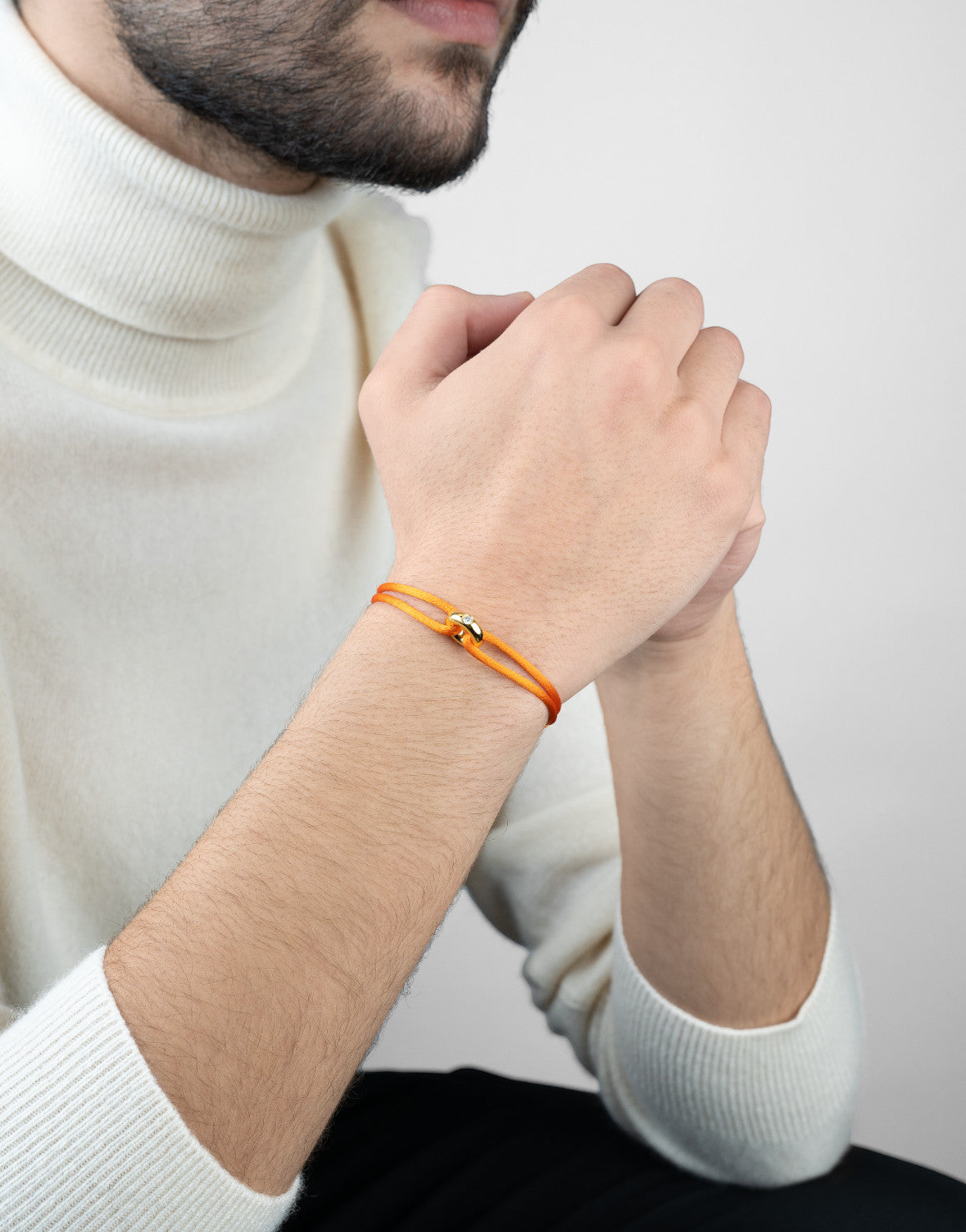 Golden Diamond Cord Bracelet