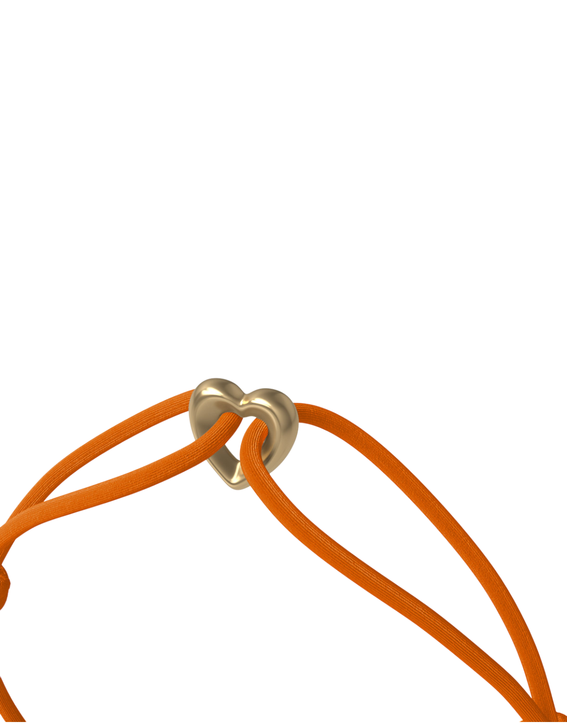 Golden Heart Cord Bracelet