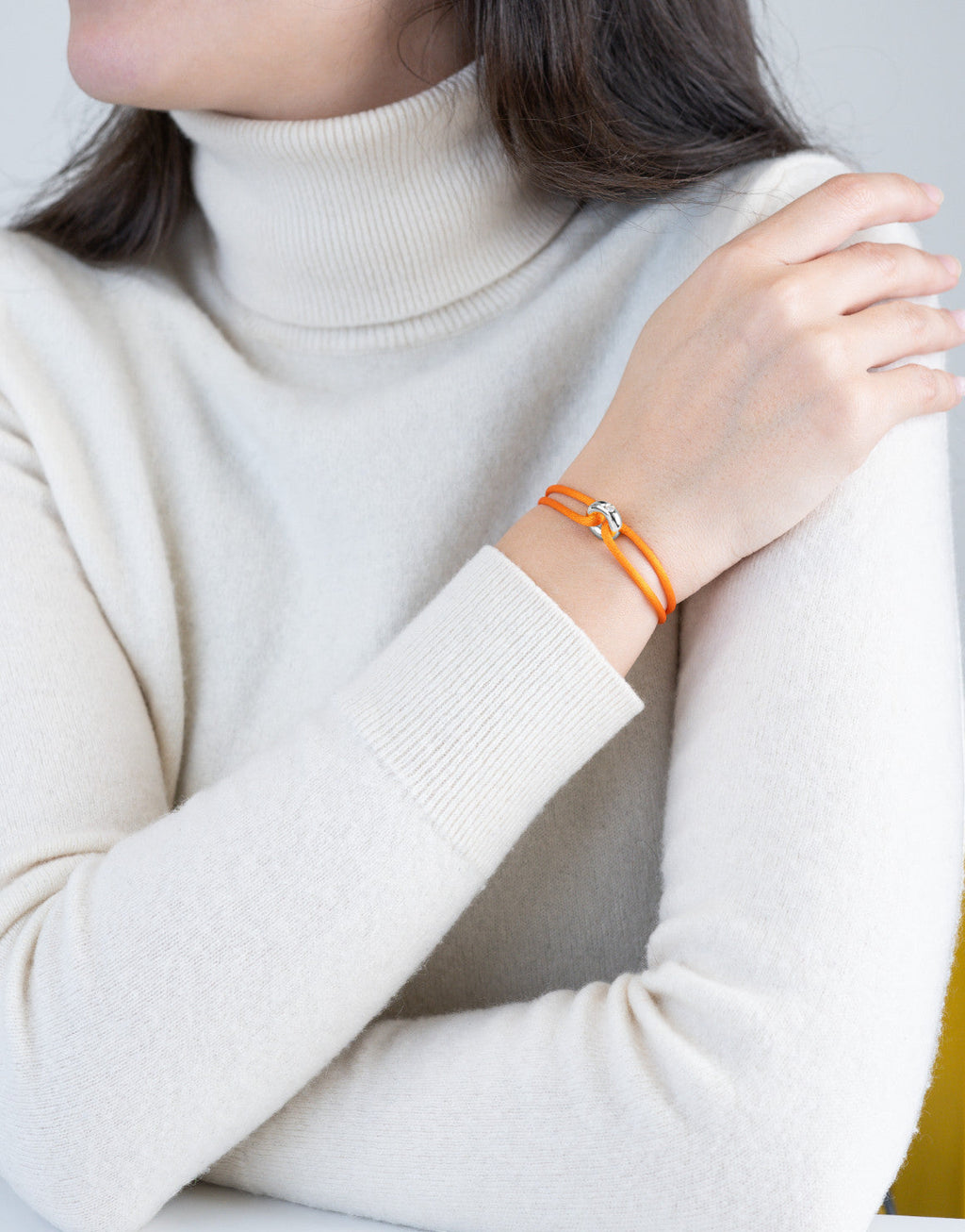 Silver Soho Diamond Cord Bracelet