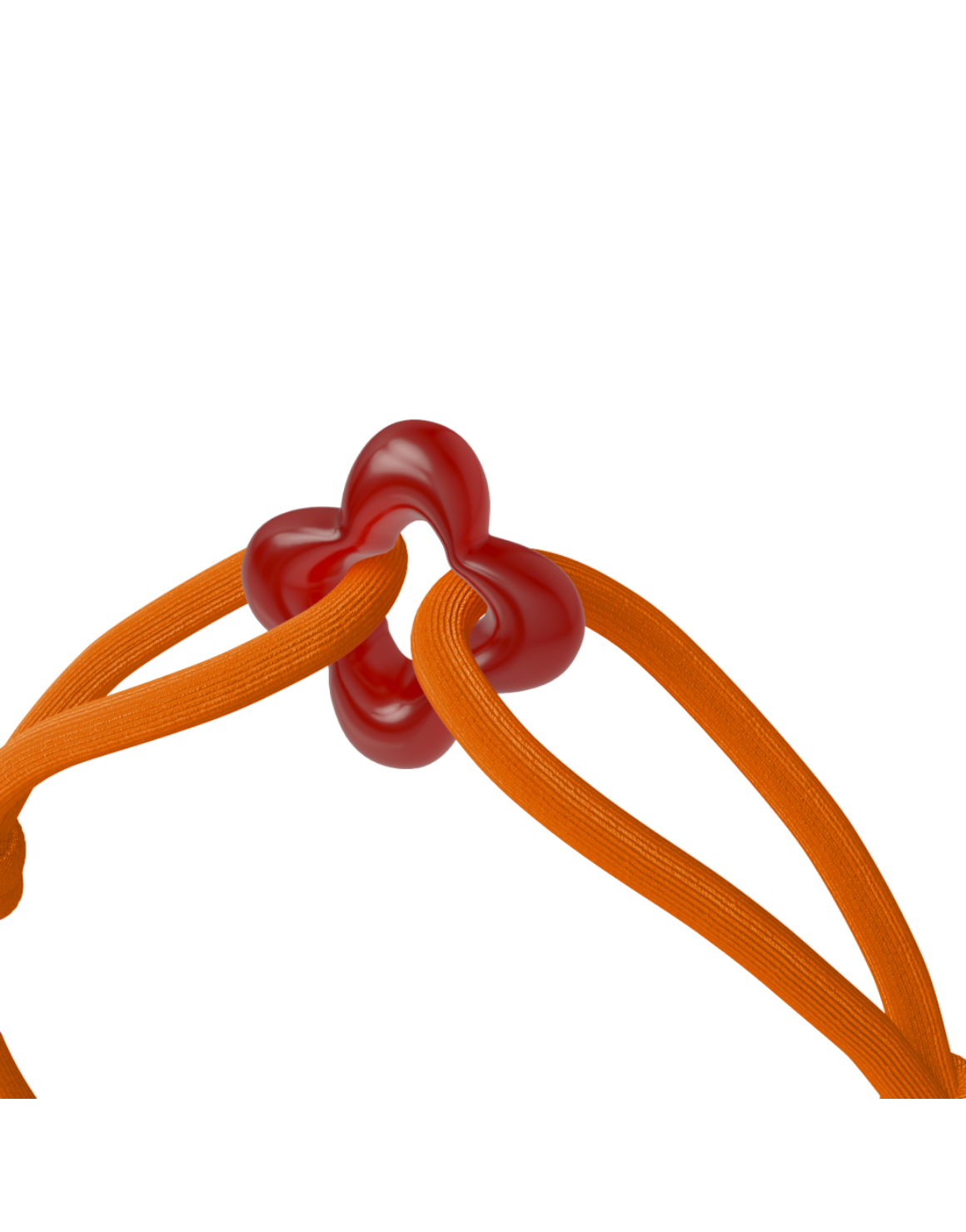 Red Clover Cord Bracelet with Carnelian