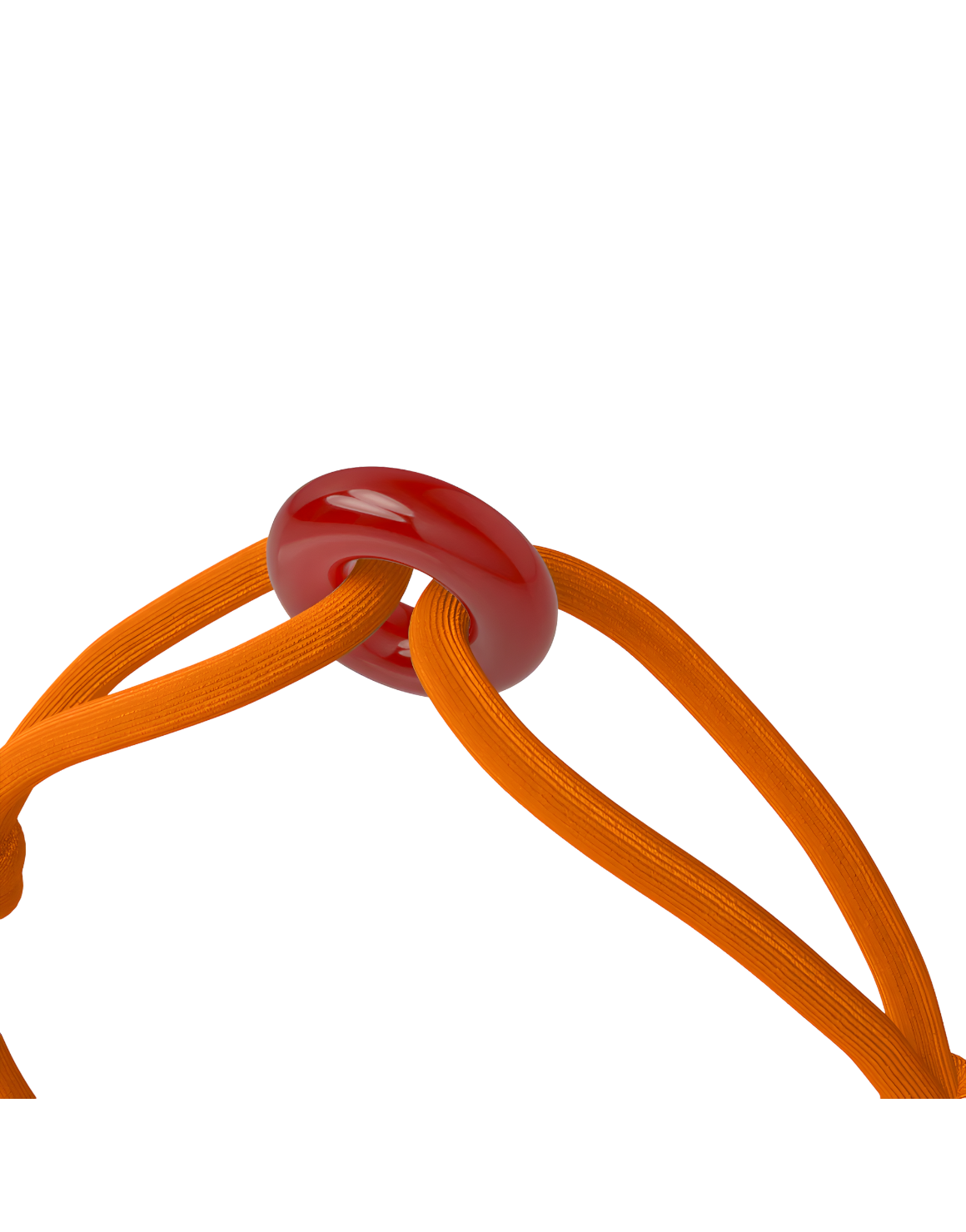 Red Soho Cord Bracelet with Carnelian