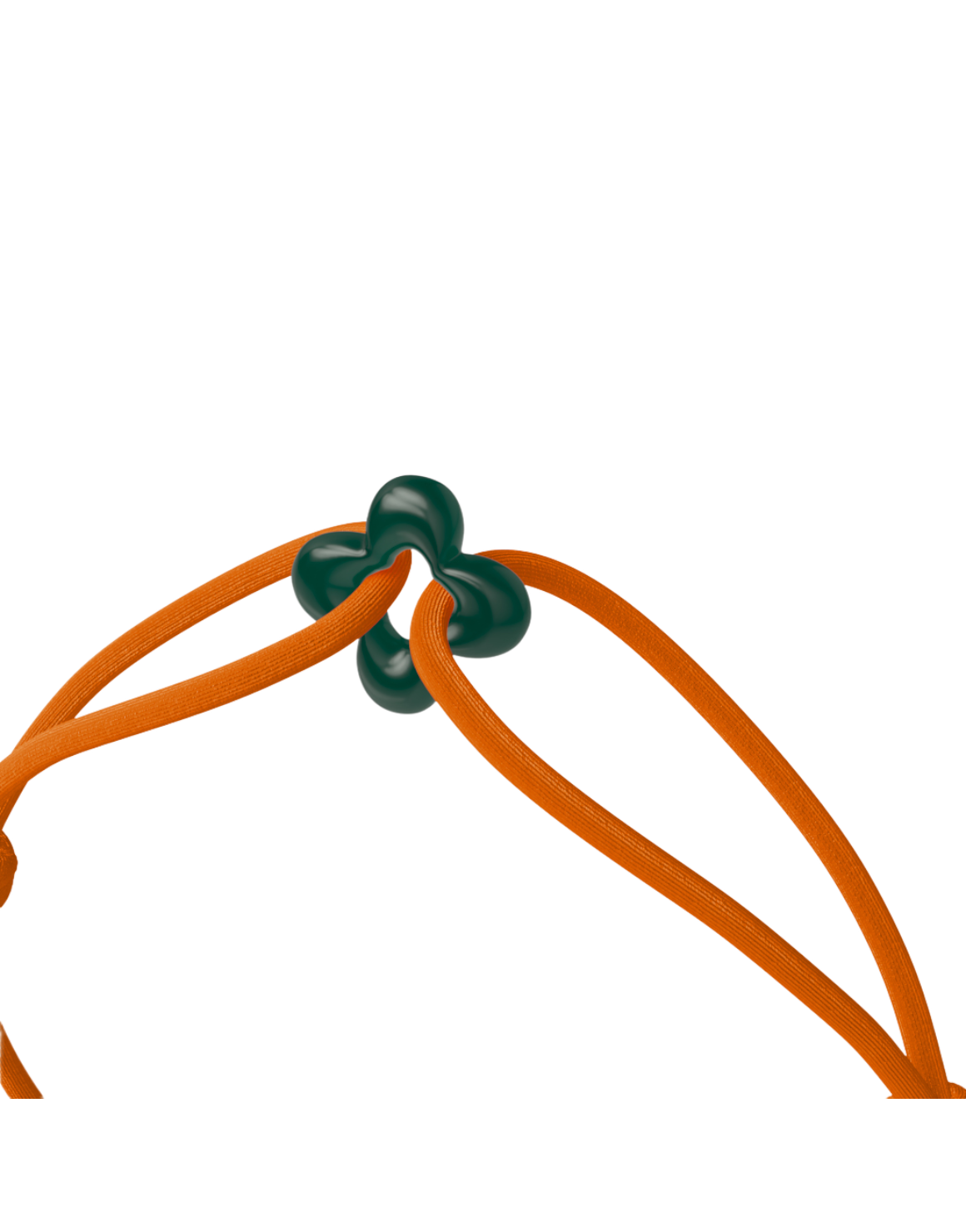 Mini Green Clover Cord Bracelet