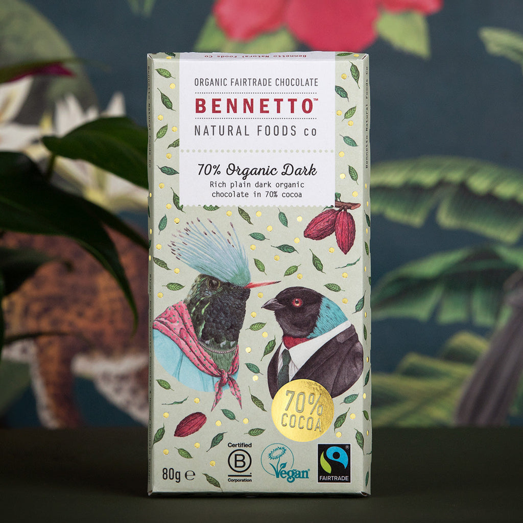 70 Percent Organic Dark Chocolate Bar