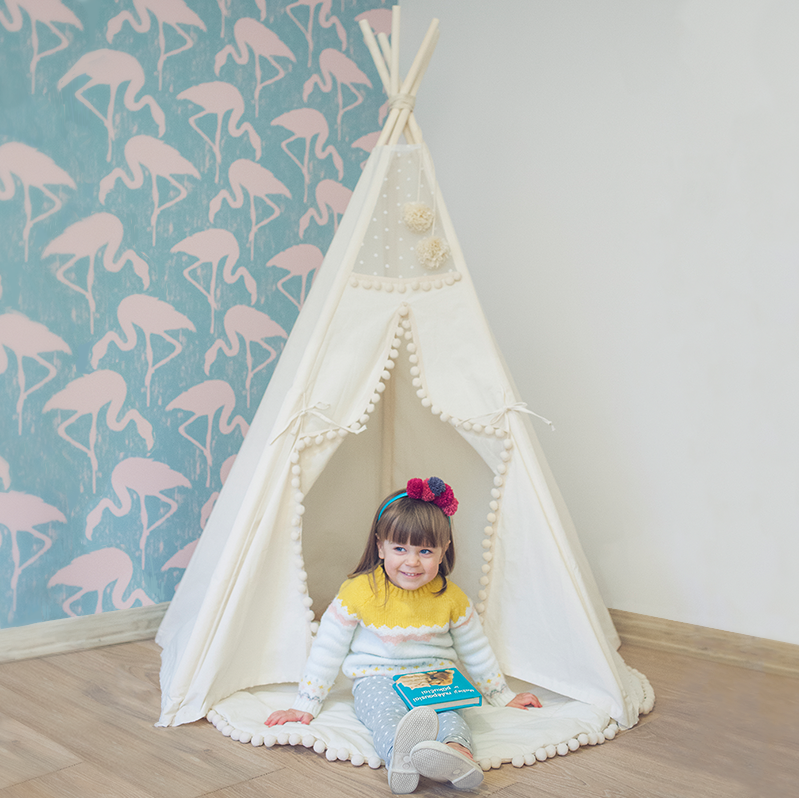 Original Play Tent with Pompoms