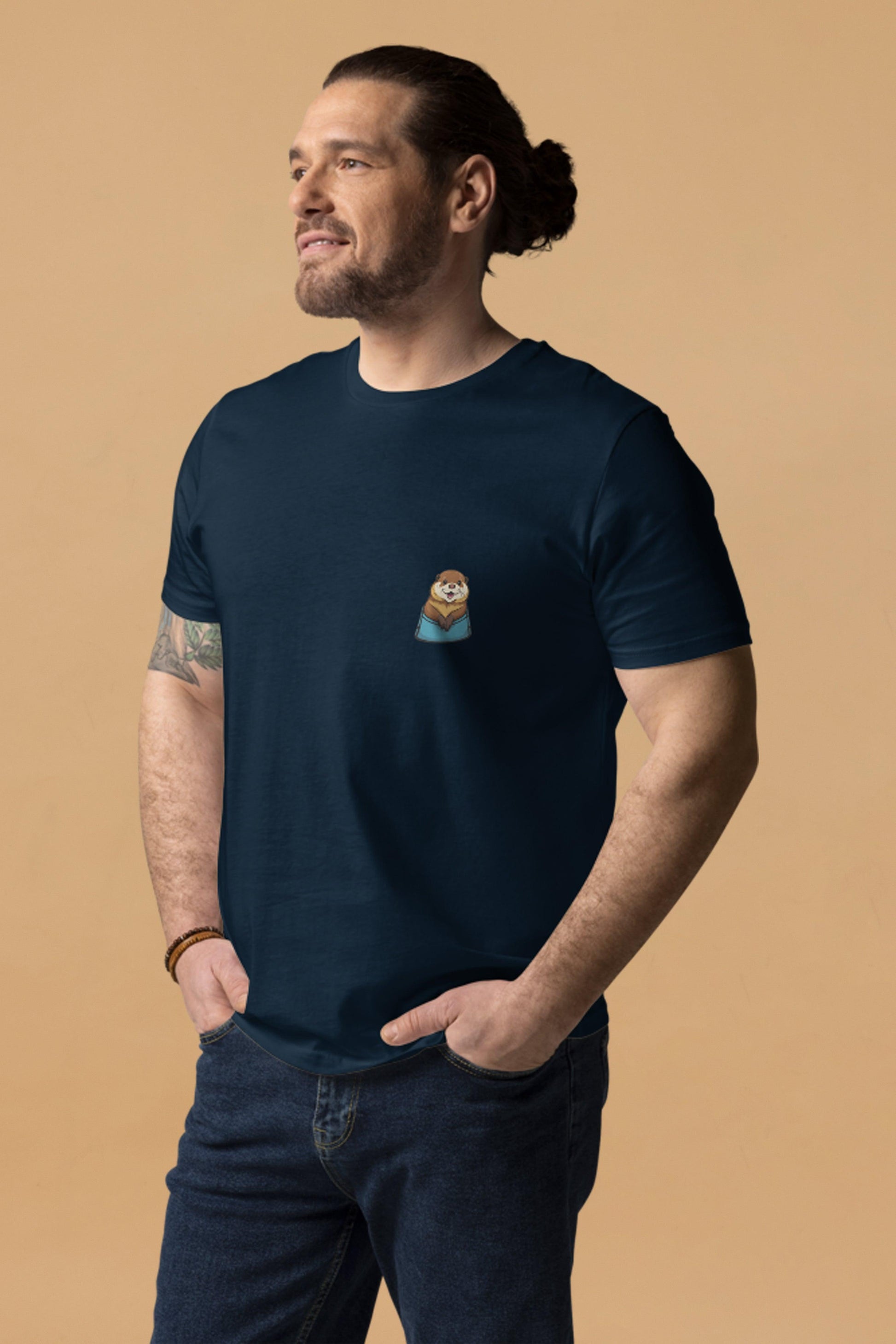 Otter Pocket T-Shirt in Navy