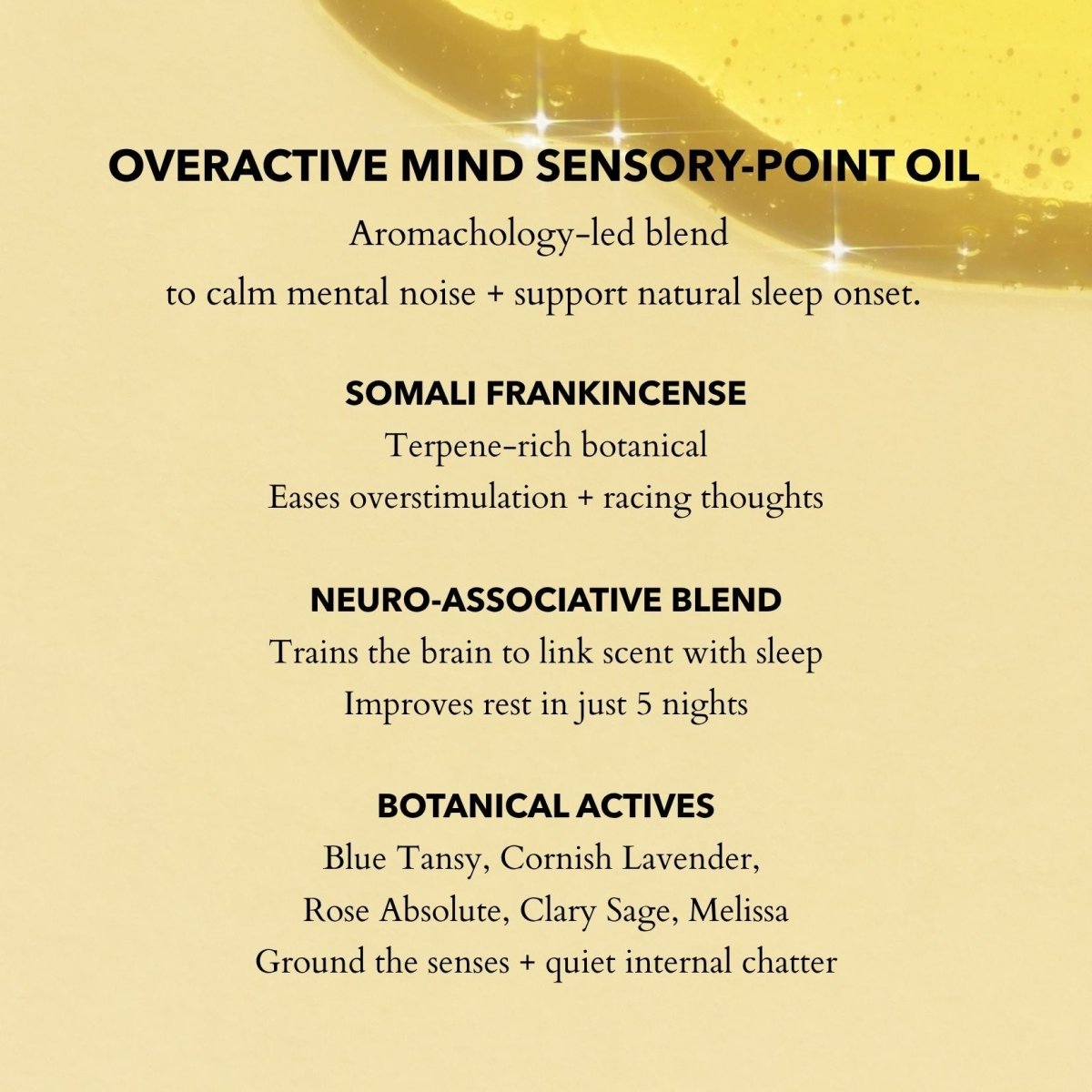 Overactive Mind Sleep Oil with Somali Frankincense 30ml
