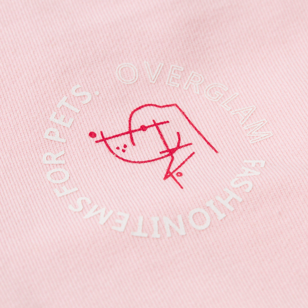 Printed Figure Sweatshirt in Blue and Pink