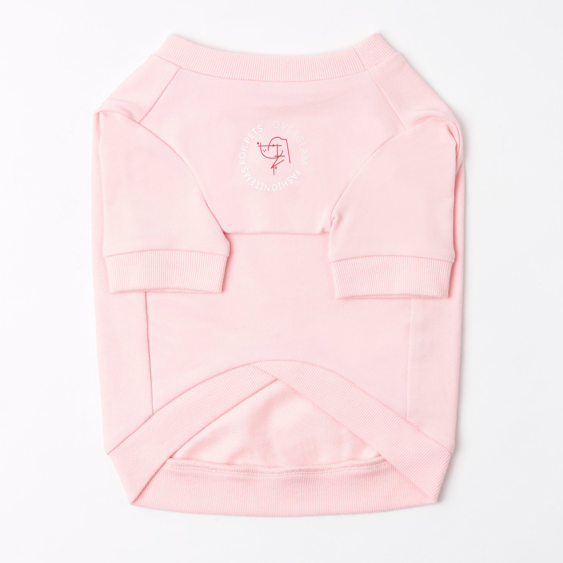 Printed Figure Sweatshirt in Blue and Pink