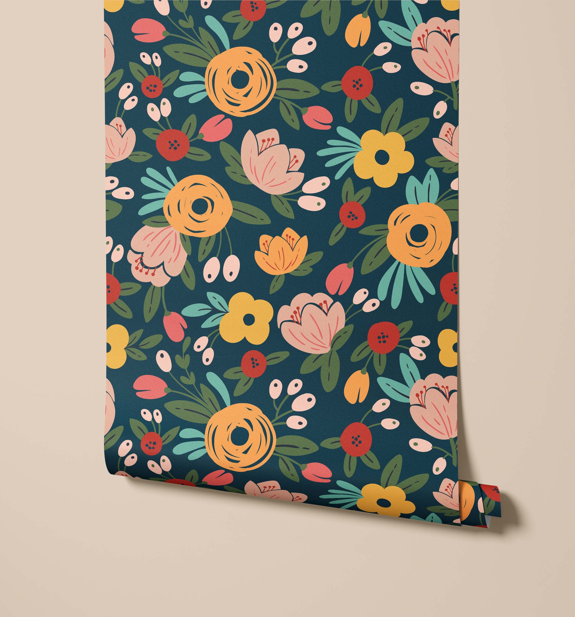 Oxford Floral Wallpaper
