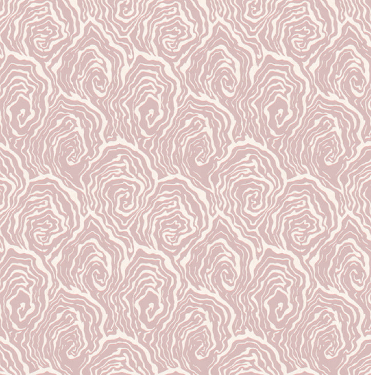Oysters in Venus Pink Wallpaper