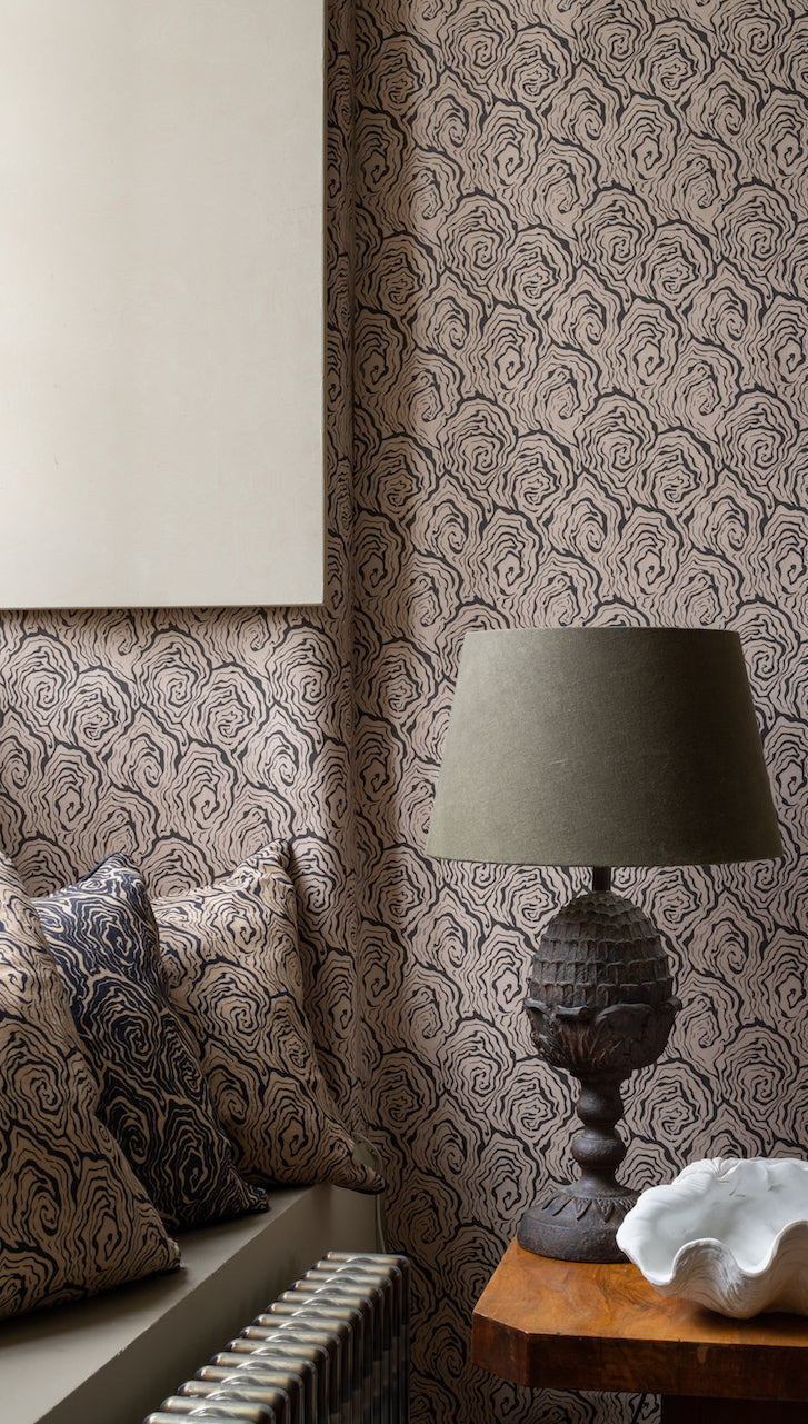 Oysters Monochrome Wallpaper