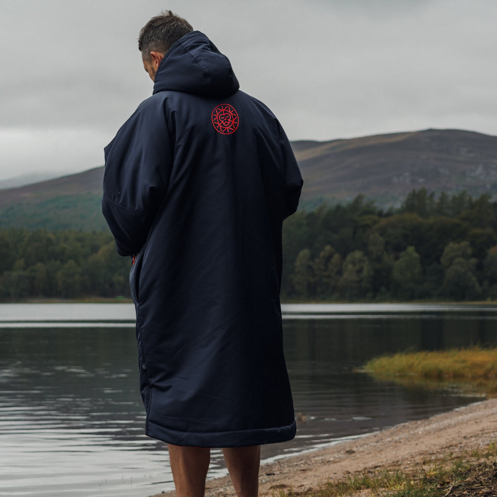 Unisex Brass Monkey Dip Coat Navy