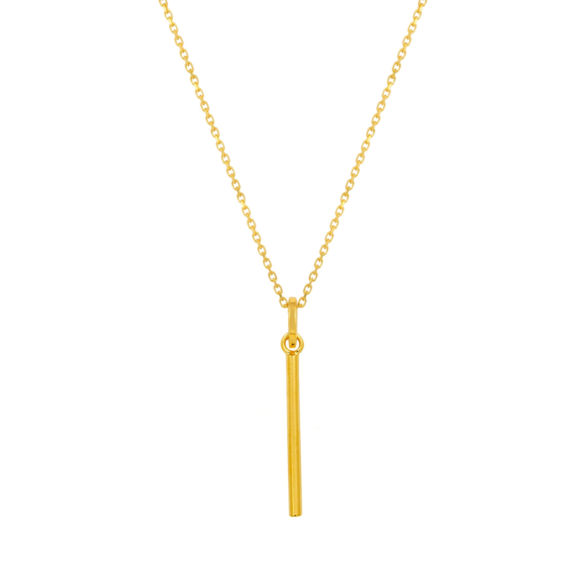 Minimalist Gold Bar Pendant