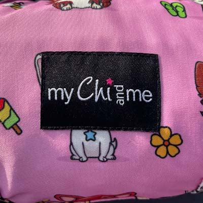 Roll and Go Signature Pink Padded Chihuahua Print Travel Mat