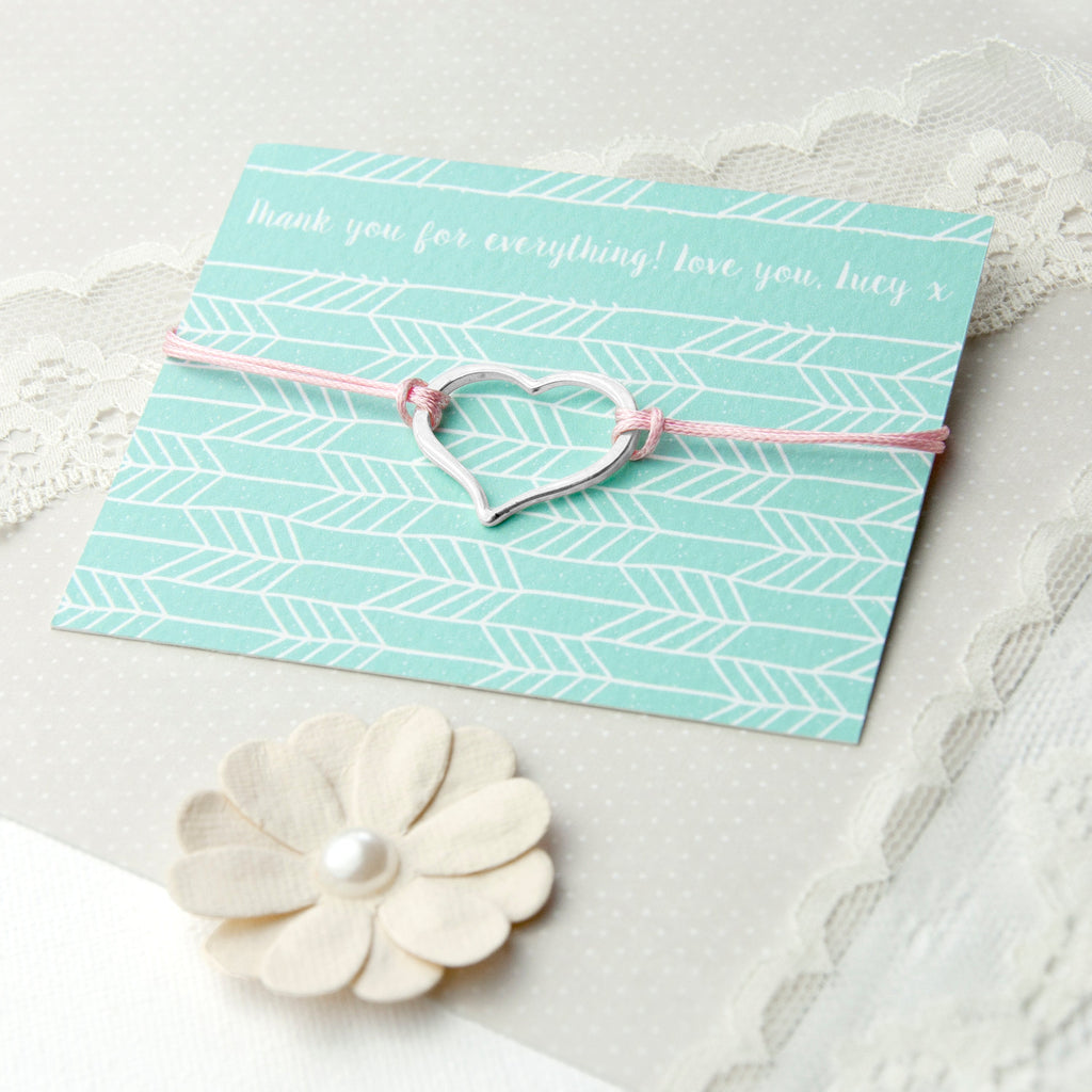 Sterling Silver Heart Woven Bracelet