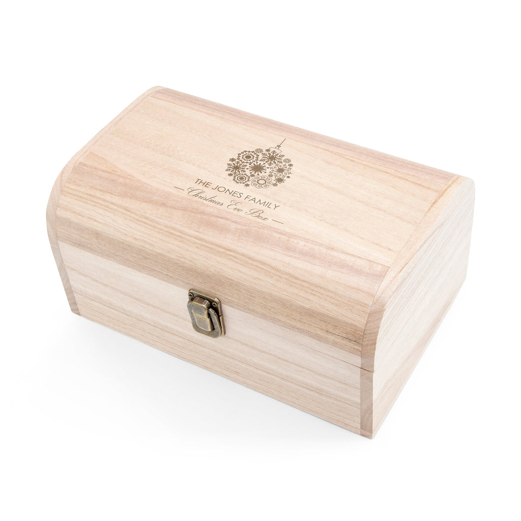 Personalised Bauble Family Christmas Eve Chest