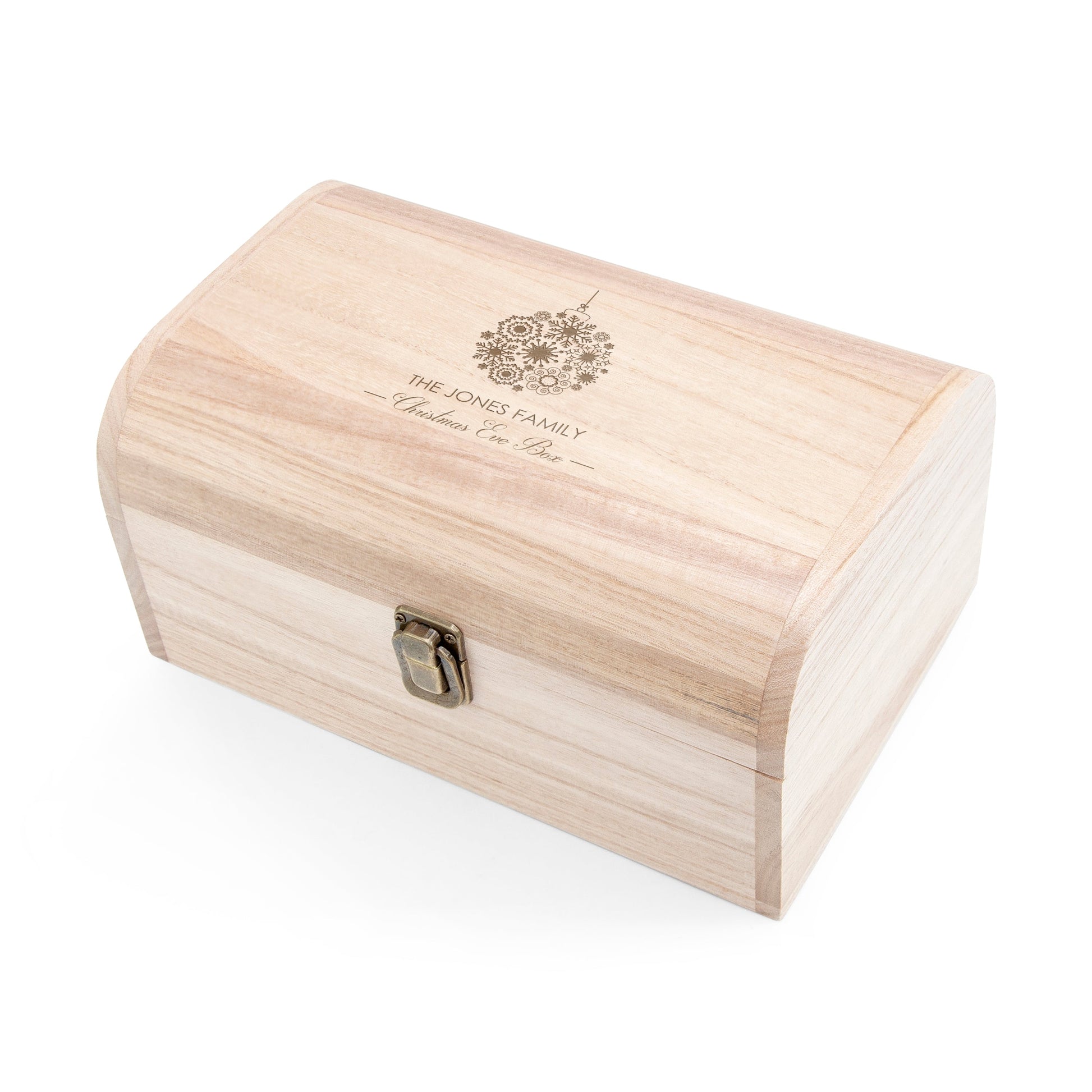 Personalised Bauble Family Christmas Eve Chest