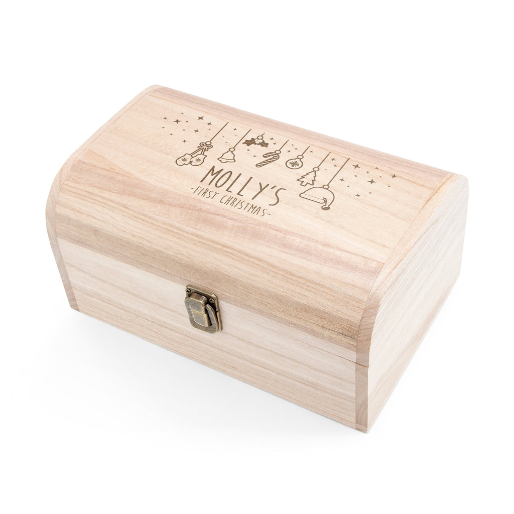 Personalised Baby's First Christmas Eve Chest