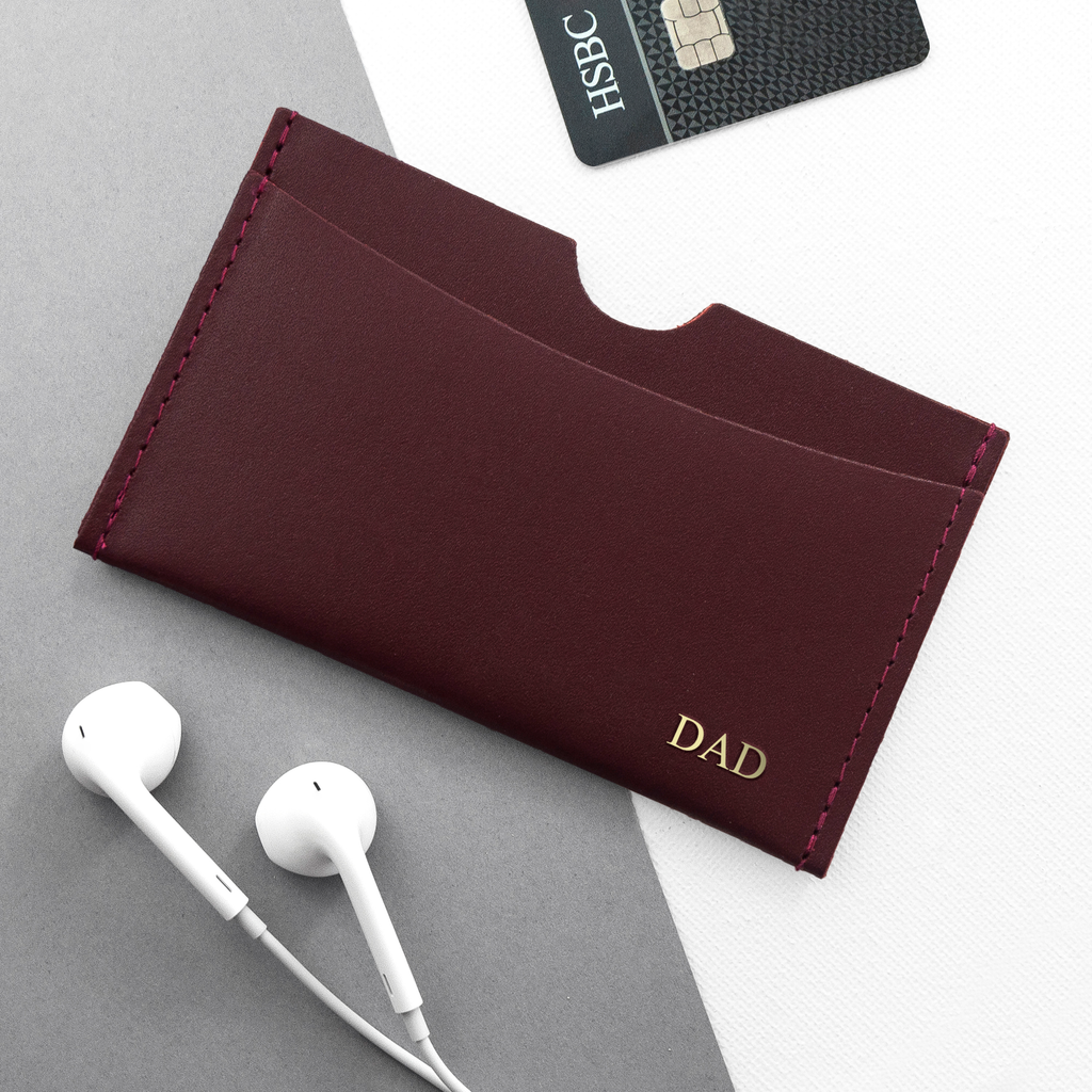 Personalised Luxury Leather Card Holder