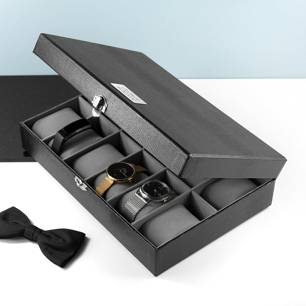 Personalised Luxury 12 Piece Watch Box