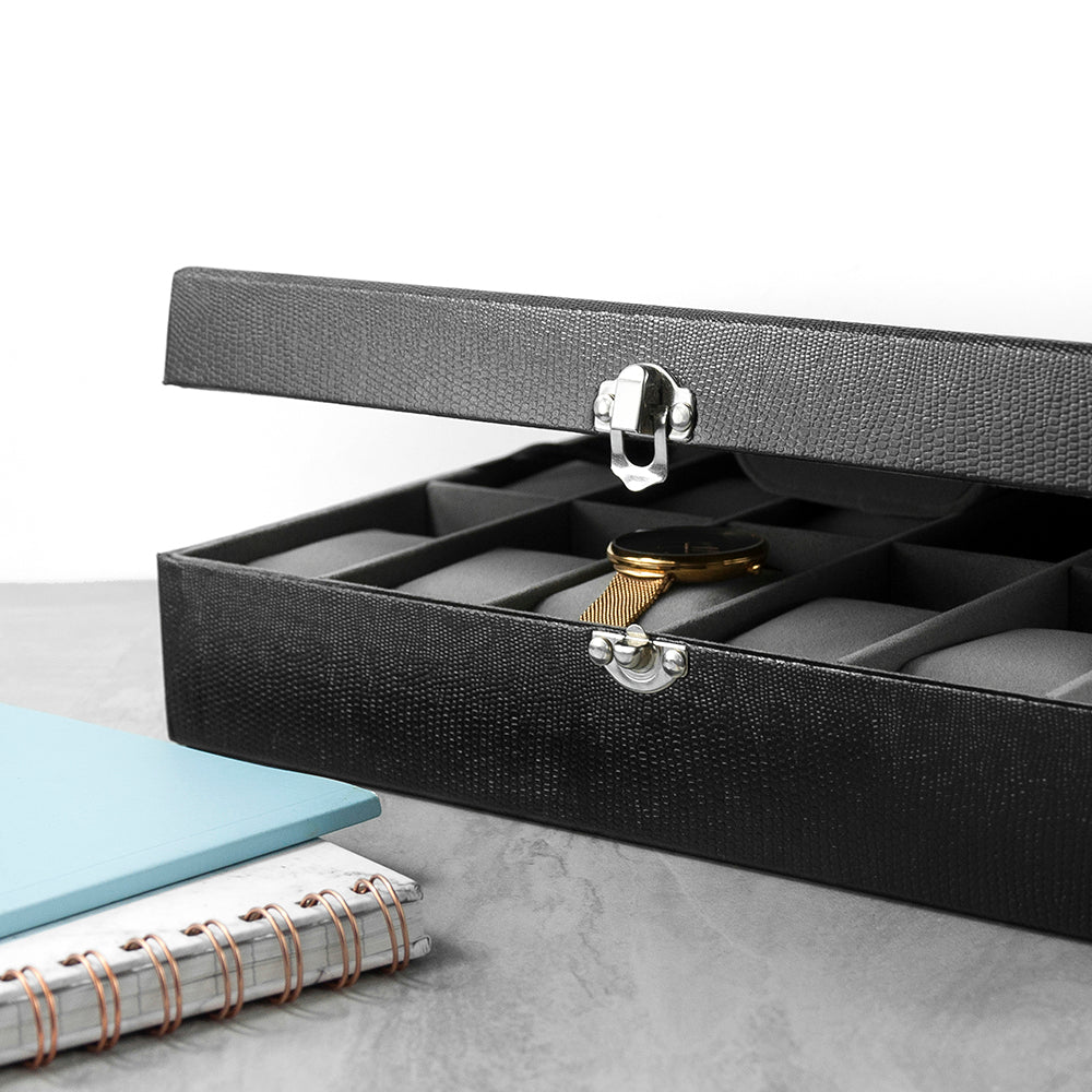 Personalised Luxury 12 Piece Watch Box