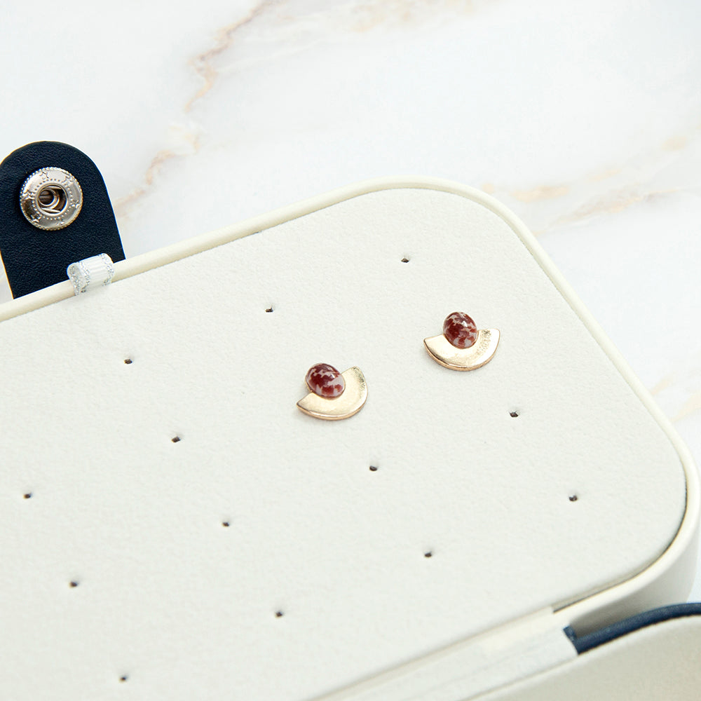 Personalised Midnight Blue Jewellery Case