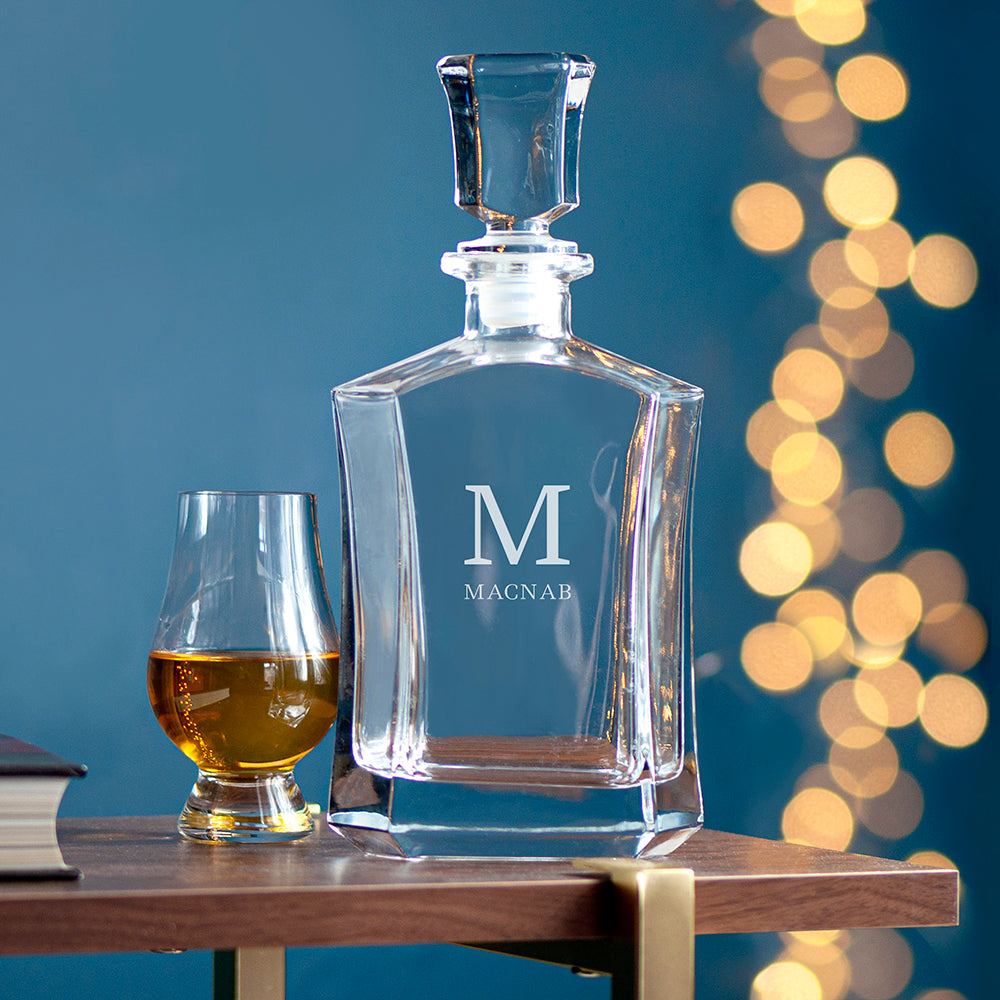 Personalised Luxury Monogram Hexagonal Decanter