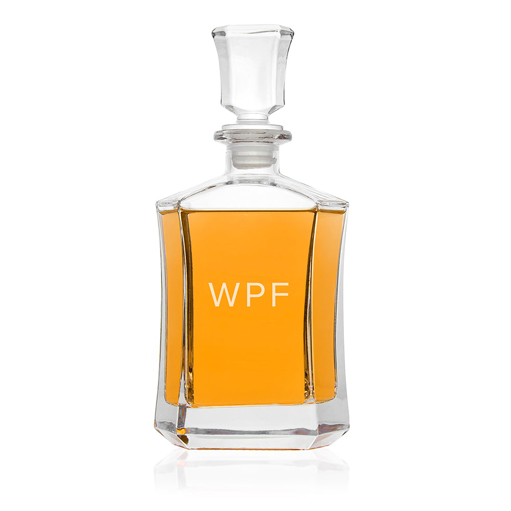 Personalised Luxury Initials Hexagonal Decanter
