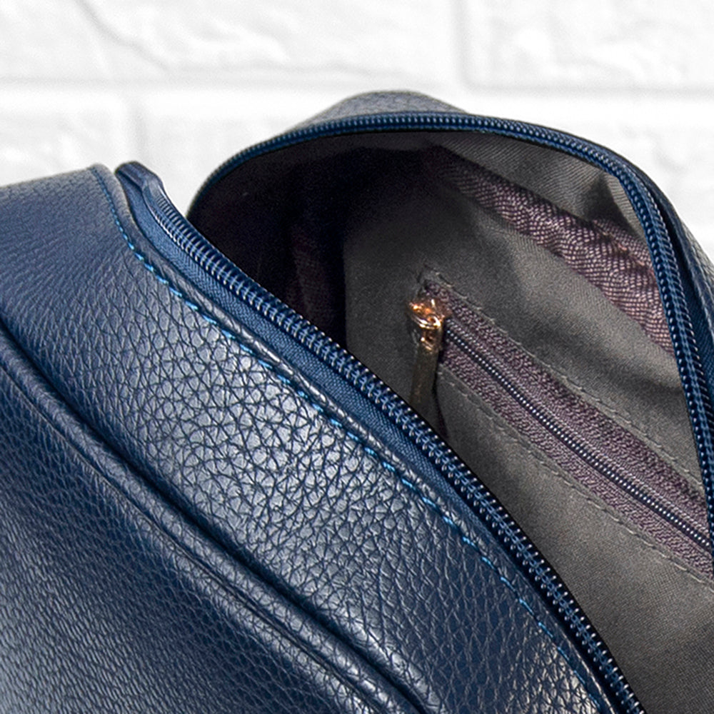 Personalised Luxury Crossbody Bag in Navy