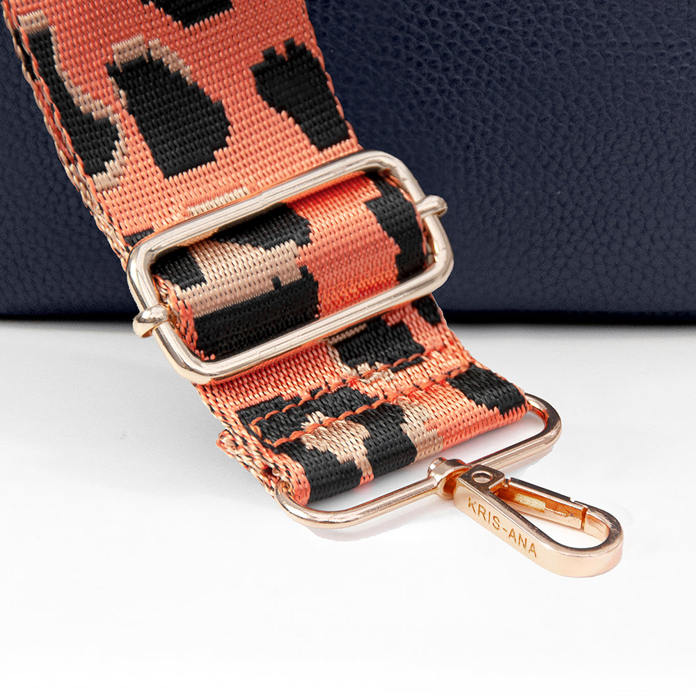 Personalised Luxury Crossbody Bag in Navy