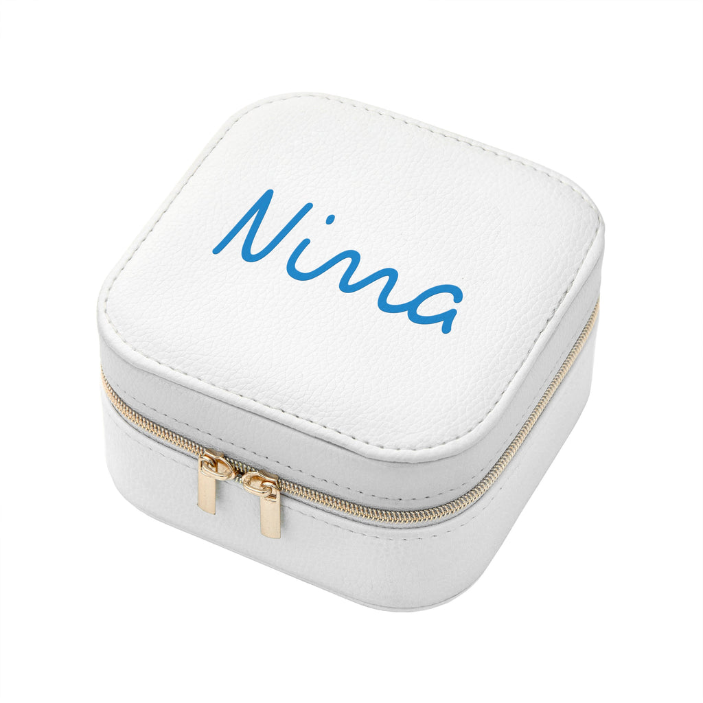 Personalised White Summer Jewellery Case