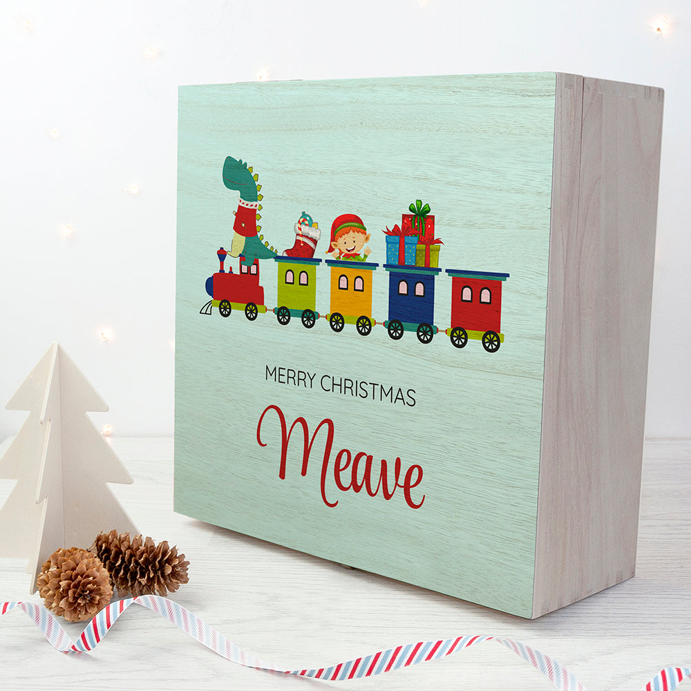 Personalised Christmas Train Gift Box