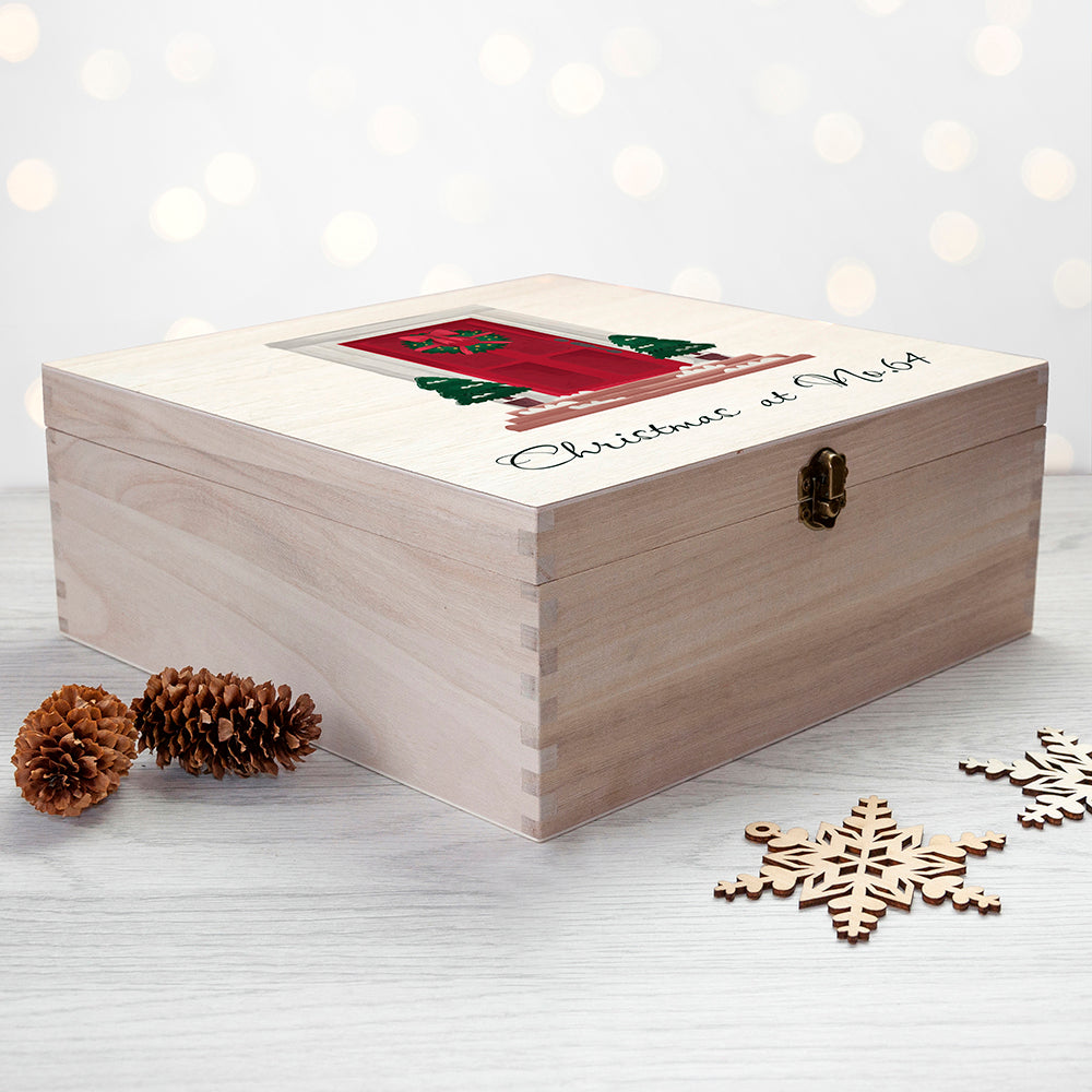 Personalised Door Number Christmas Box