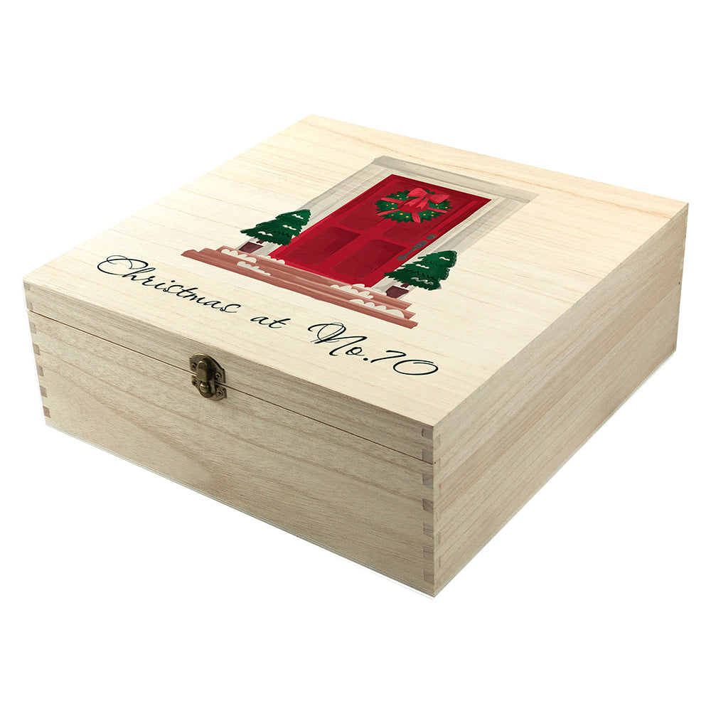 Personalised Door Number Christmas Box