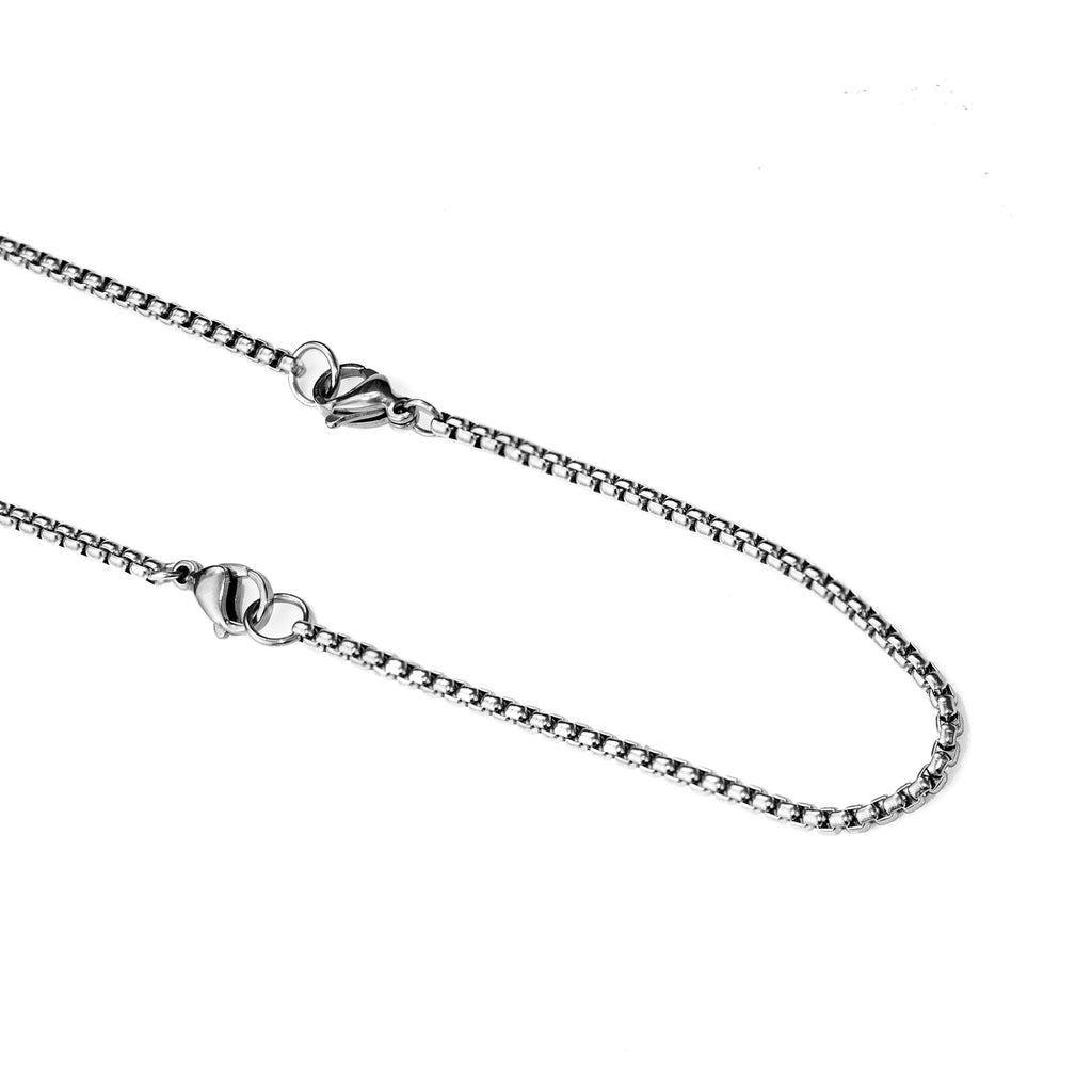 Personalised Men's Blue Turquoise Dog Tag Necklace