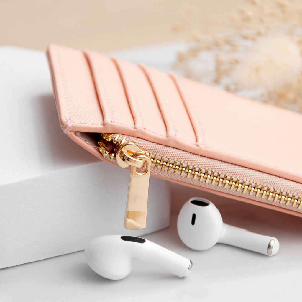 Monogrammed Card Holder in Vegan Leather